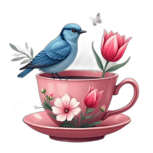 flower, photorealistic, oil painting, watercolor transparent PNG cut-out