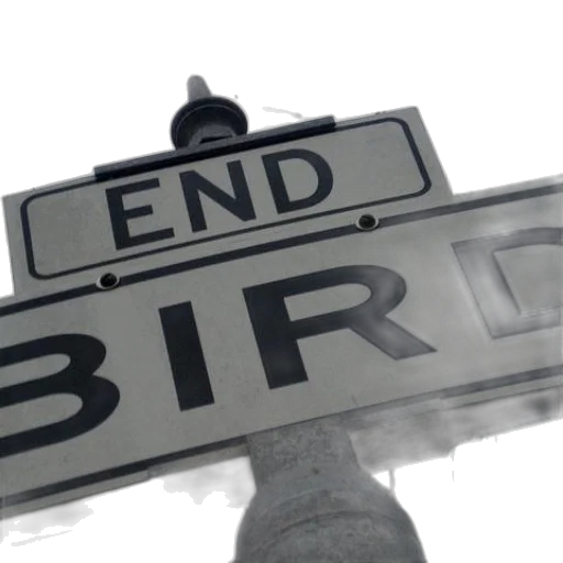3d render, sign, says, end transparent PNG cut-out
