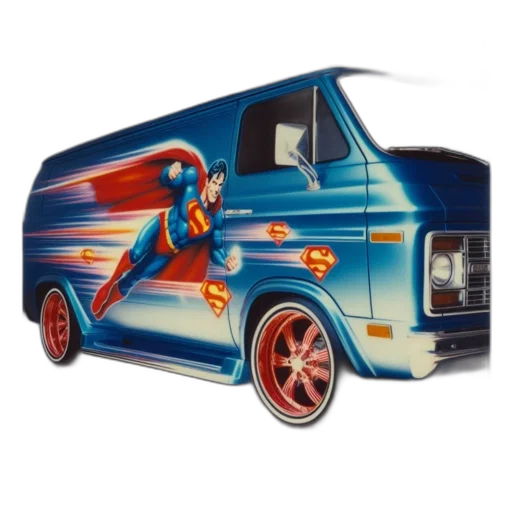 car, concept art, photorealistic, cartoon transparent PNG cut-out
