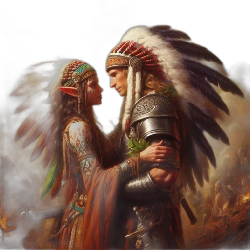 fantasy art, concept art, oil painting, photorealistic transparent PNG cut-out