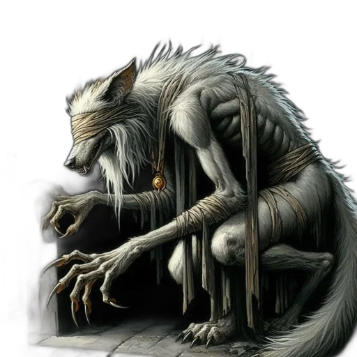 creature, animal, staff, concept art transparent PNG cut-out