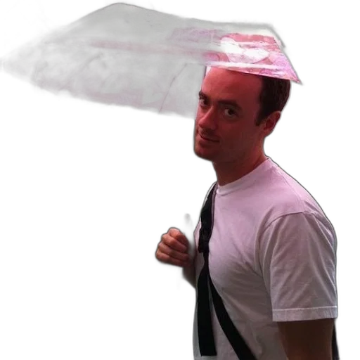 umbrella, hat, staff, jacket transparent PNG cut-out