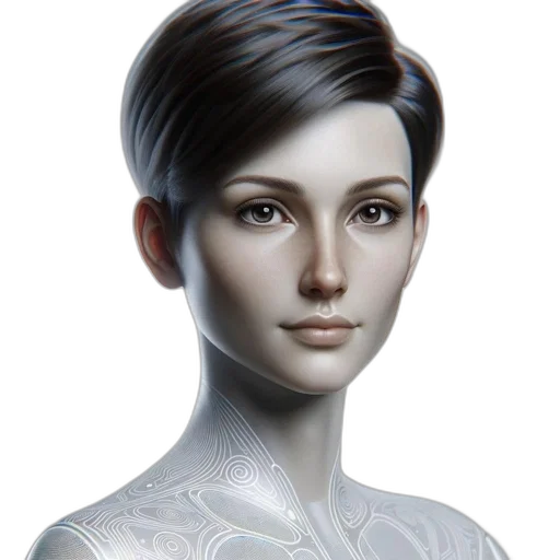 face, robot, jewelry, staff transparent PNG cut-out