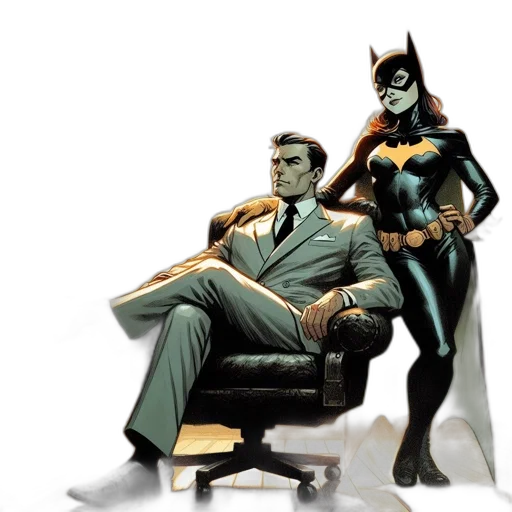 comic book art, concept art, room, illuminated transparent PNG cut-out