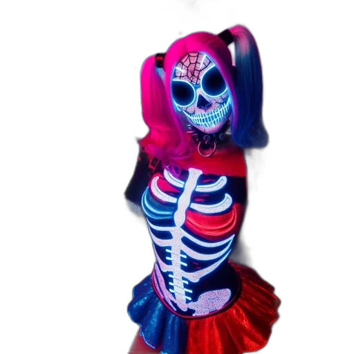dress, mask, jewelry, creature transparent PNG cut-out
