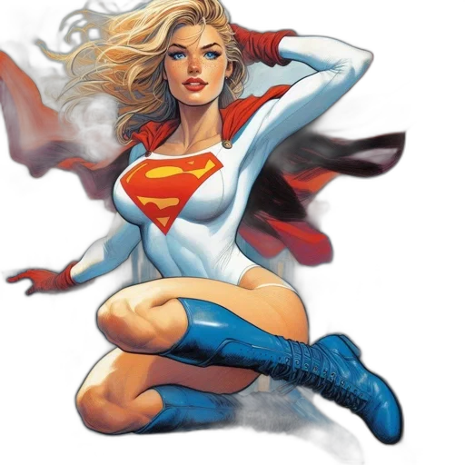 comic book art, concept art, cartoon, aerial transparent PNG cut-out