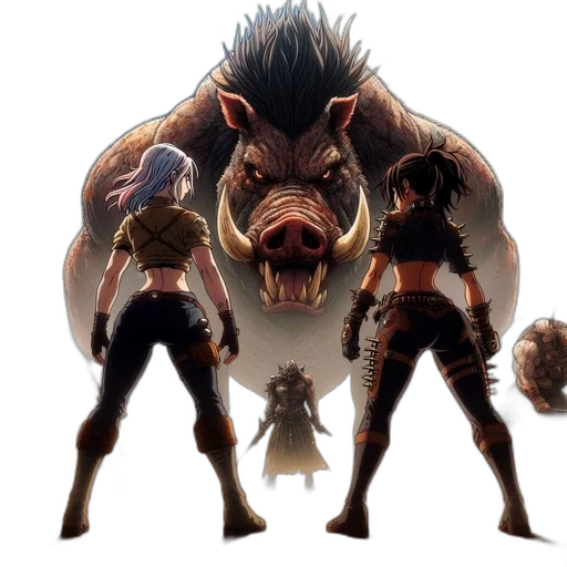 creature, concept art, fantasy art, comic book art transparent PNG cut-out