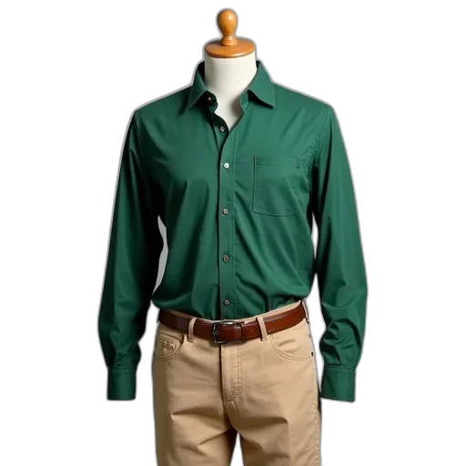 jacket, green, earth tones, mannequin transparent PNG cut-out