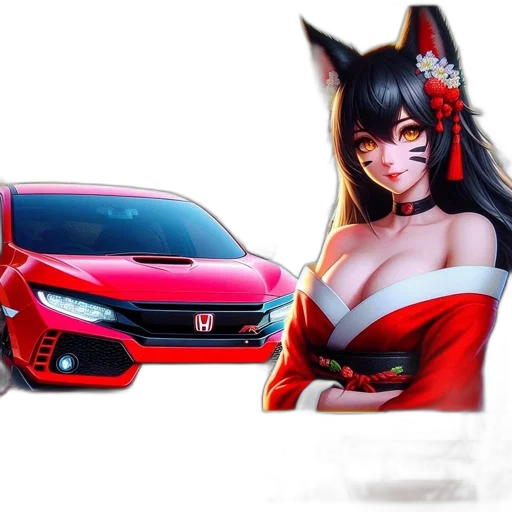 car, anime, concept art, fantasy art transparent PNG cut-out