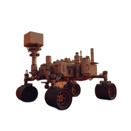 robot, car, weapon, 3d render transparent PNG cut-out