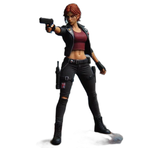 weapon, jacket, concept art, cyberpunk transparent PNG cut-out