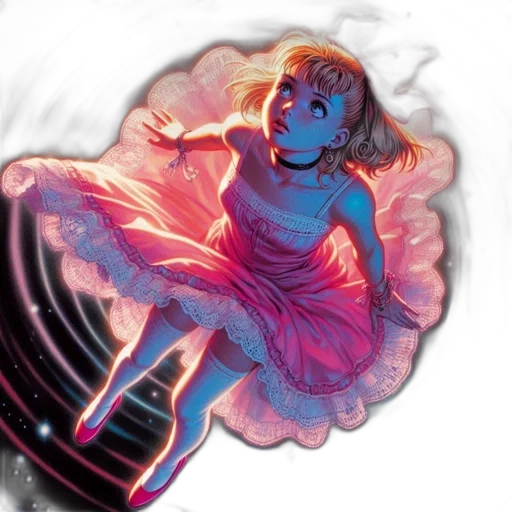dress, comic book art, concept art, fantasy art transparent PNG cut-out
