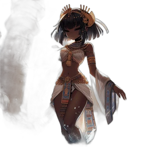 dress, crown, mask, staff transparent PNG cut-out