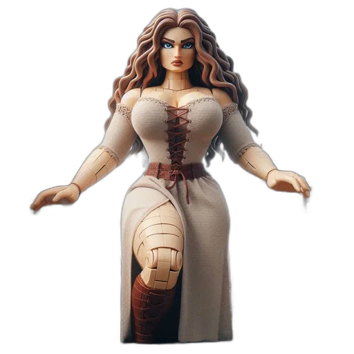 dress, 3d render, concept art, fantasy art transparent PNG cut-out