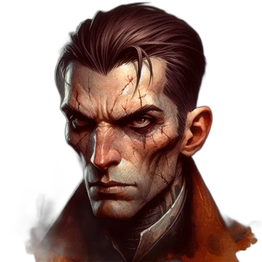 face, jacket, concept art, fantasy art transparent PNG cut-out