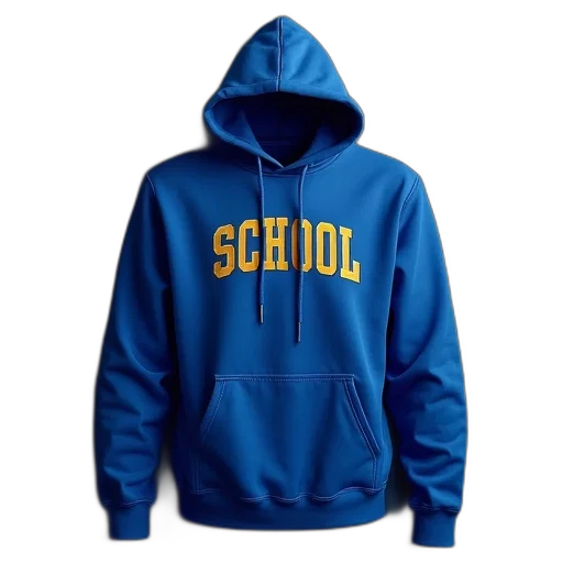 jacket, 3d render, blue, school transparent PNG cut-out