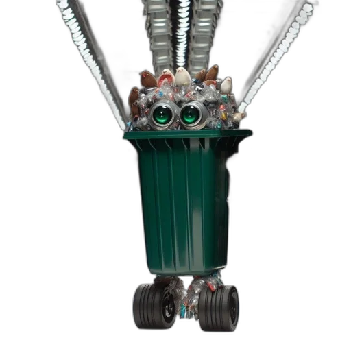 robot, staff, weapon, crown transparent PNG cut-out