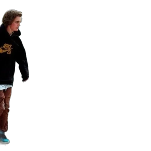 jacket, shoes, hair, creature transparent PNG cut-out