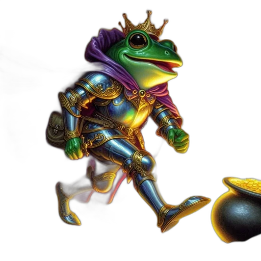 dragon, staff, crown, robot transparent PNG cut-out