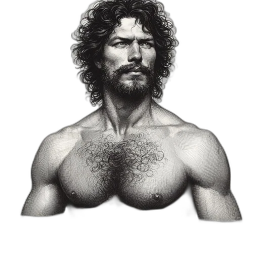face, hair, animal, sword transparent PNG cut-out