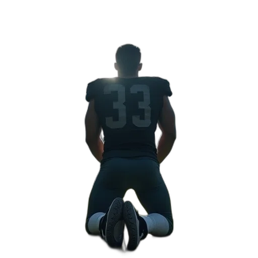 concept art, pixel art, man, kneeling transparent PNG cut-out
