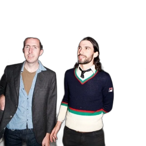jacket, staff, two, men transparent PNG cut-out
