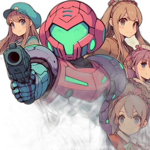 weapon, robot, mask, sword transparent PNG cut-out