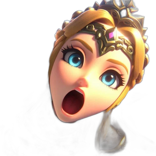 face, crown, staff, creature transparent PNG cut-out