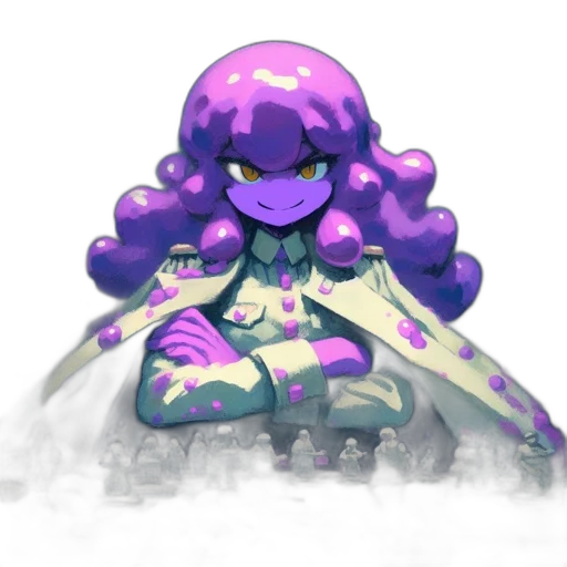 creature, crown, weapon, hair transparent PNG cut-out