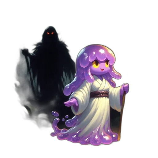 creature, staff, hair, crown transparent PNG cut-out