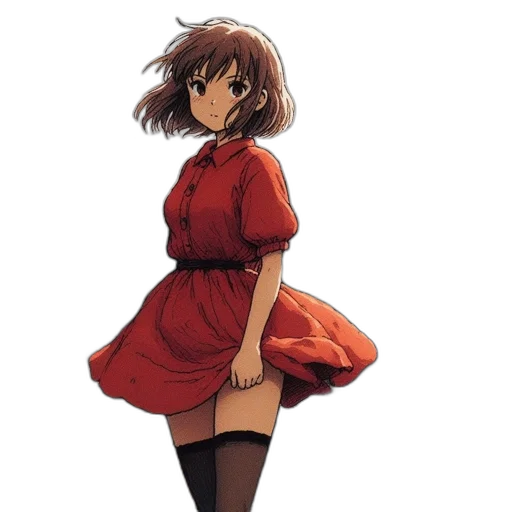 dress, staff, flower, weapon transparent PNG cut-out