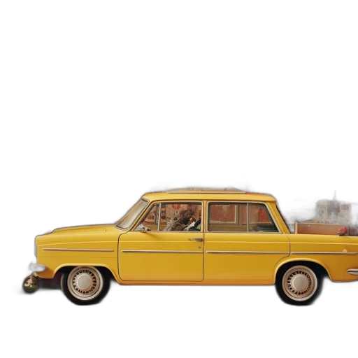 car, furniture, 3d render, photorealistic transparent PNG cut-out