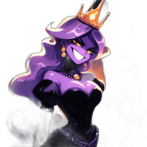 crown, hat, staff, dress transparent PNG cut-out