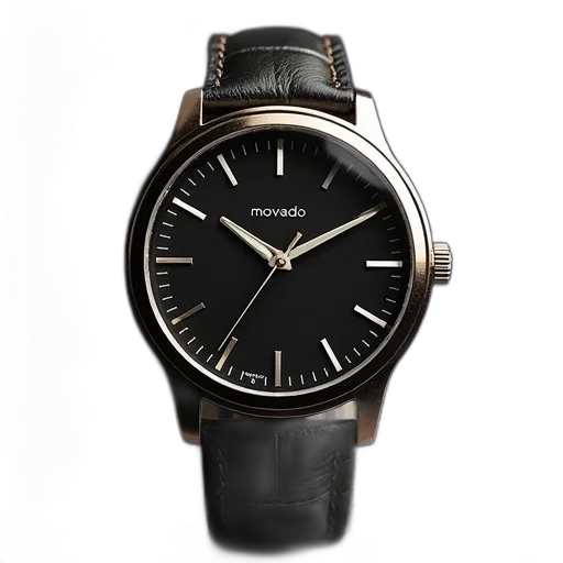 movado, men, watch, quartz transparent PNG cut-out