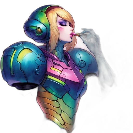 robot, concept art, fantasy art, cyberpunk transparent PNG cut-out