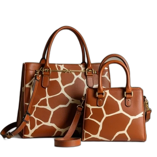 earth tones, two, bags, have transparent PNG cut-out