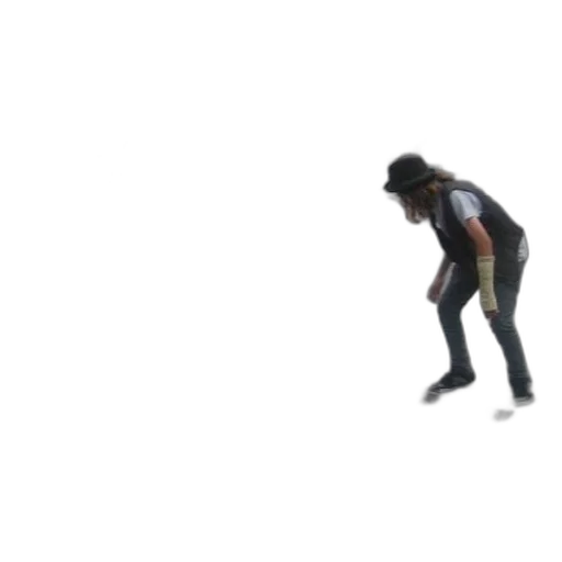 shoes, hair, creature, jacket transparent PNG cut-out