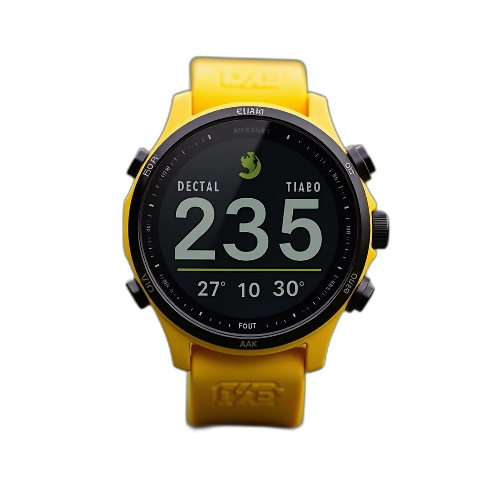 3d render, yellow, golf, gps transparent PNG cut-out