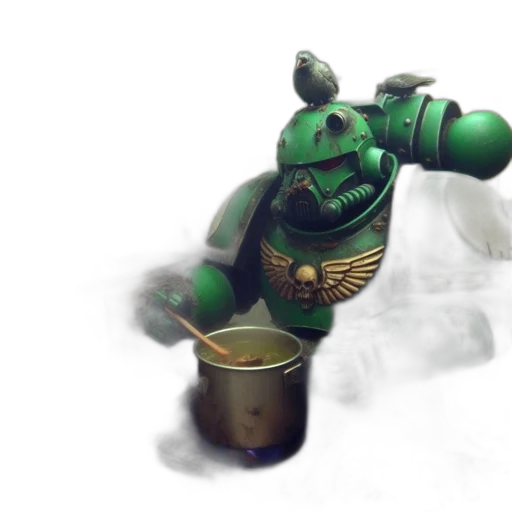 robot, mask, weapon, creature transparent PNG cut-out