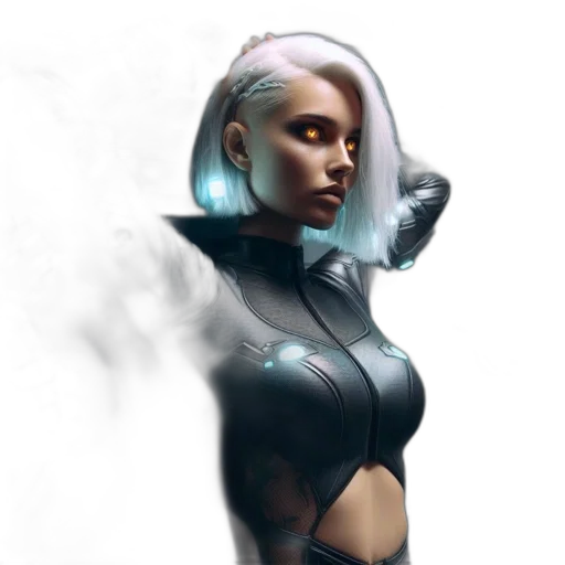 robot, face, concept art, fantasy art transparent PNG cut-out