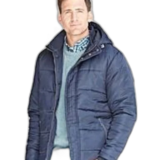 jacket, snow, man, wearing transparent PNG cut-out