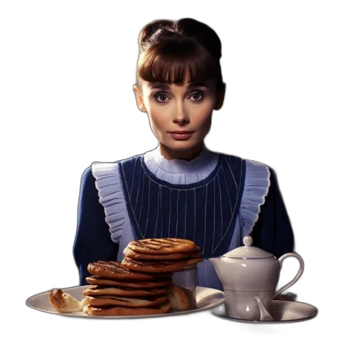 food, robot, face, photorealistic transparent PNG cut-out