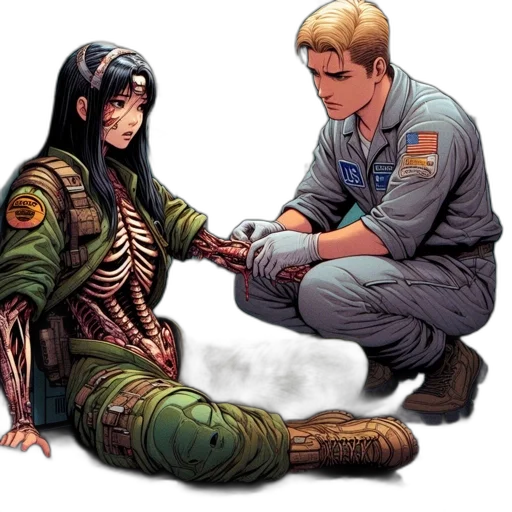 comic book art, concept art, fantasy art, outer space transparent PNG cut-out