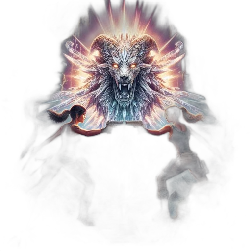 dragon, creature, animal, staff transparent PNG cut-out