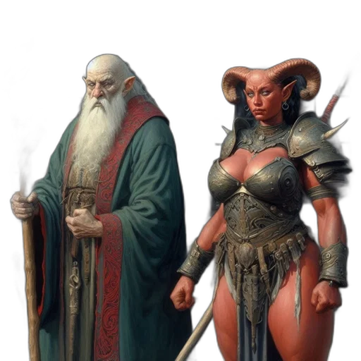 concept art, fantasy art, comic book art, 3d render transparent PNG cut-out