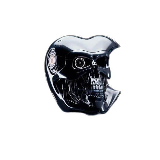 mask, robot, face, 3d render transparent PNG cut-out