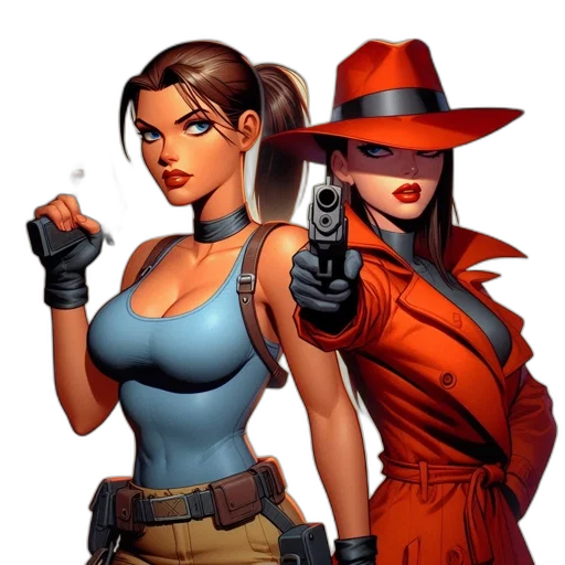 comic book art, concept art, pixel art, fantasy art transparent PNG cut-out