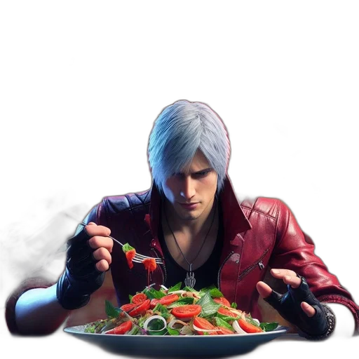 food, jacket, weapon, face transparent PNG cut-out