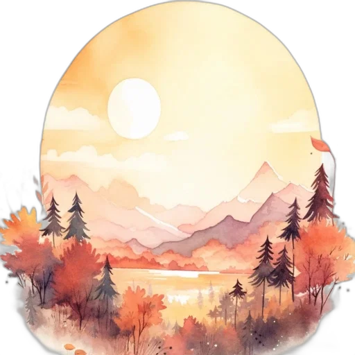 jacket, mask, hat, watercolor transparent PNG cut-out