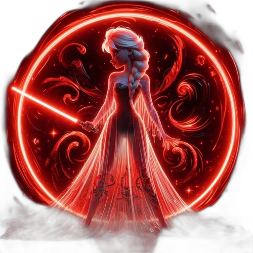 dress, staff, concept art, fantasy art transparent PNG cut-out